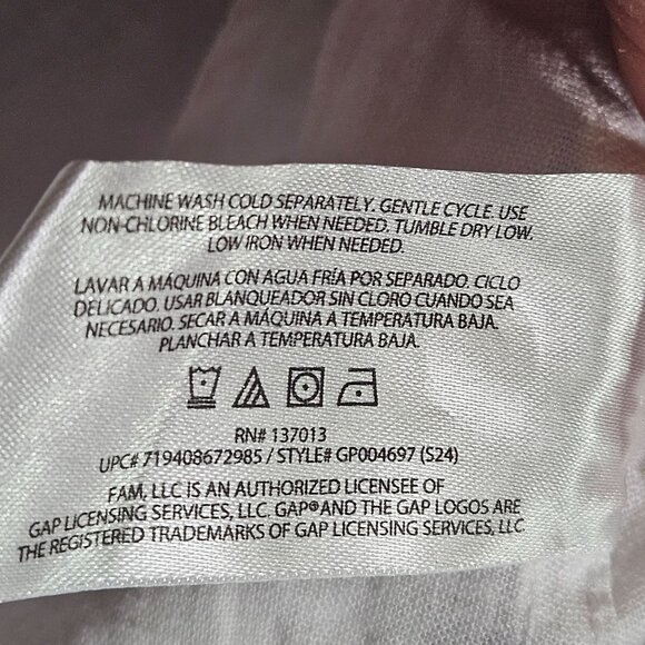 New Gap Women's Bright White Button-Up Shirt S Linen blend Capsule Beach top - Picture 4 of 15